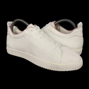 VIVAIA Womens Round Toe Lace-Up White Pink Sustainable Sneakers Shoes Size 39 8